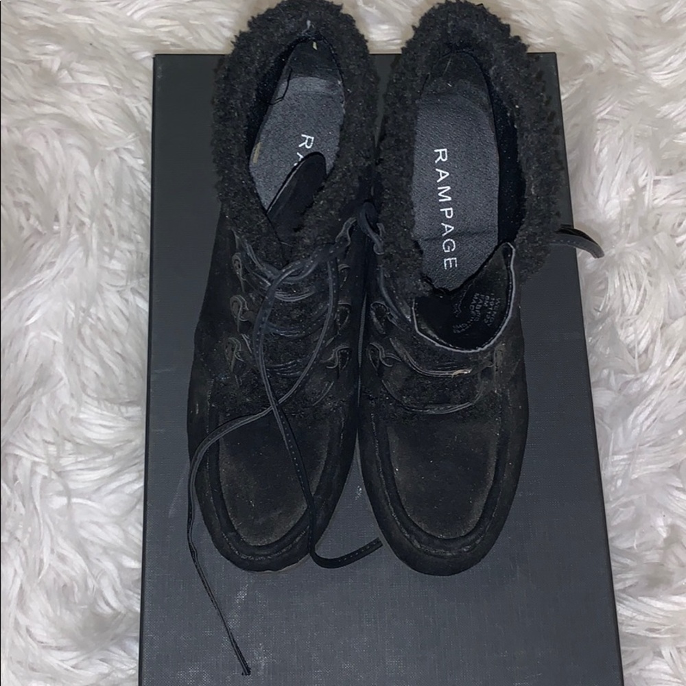 Size 6 (US) Rampage lace up, wedge boots